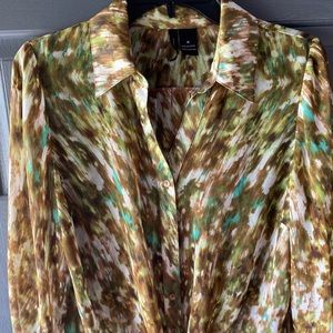 New Directions button down blouse size m